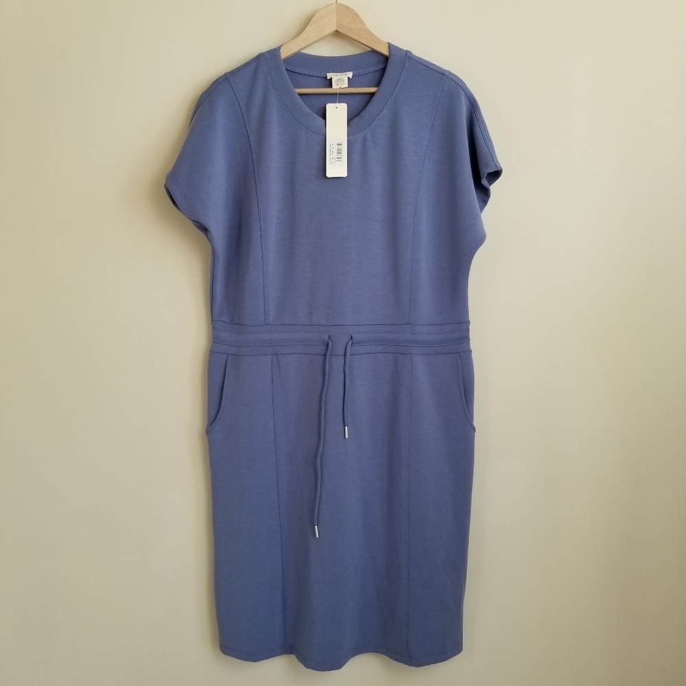 Yelete Scuba Short Sleeve Dress Large NWT